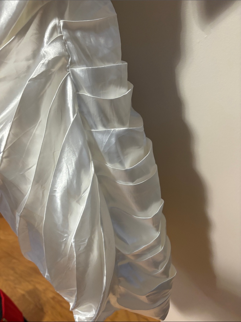 Alamour The Label Ivory Satin Ruched Mini Dress - Picture 9 of 12